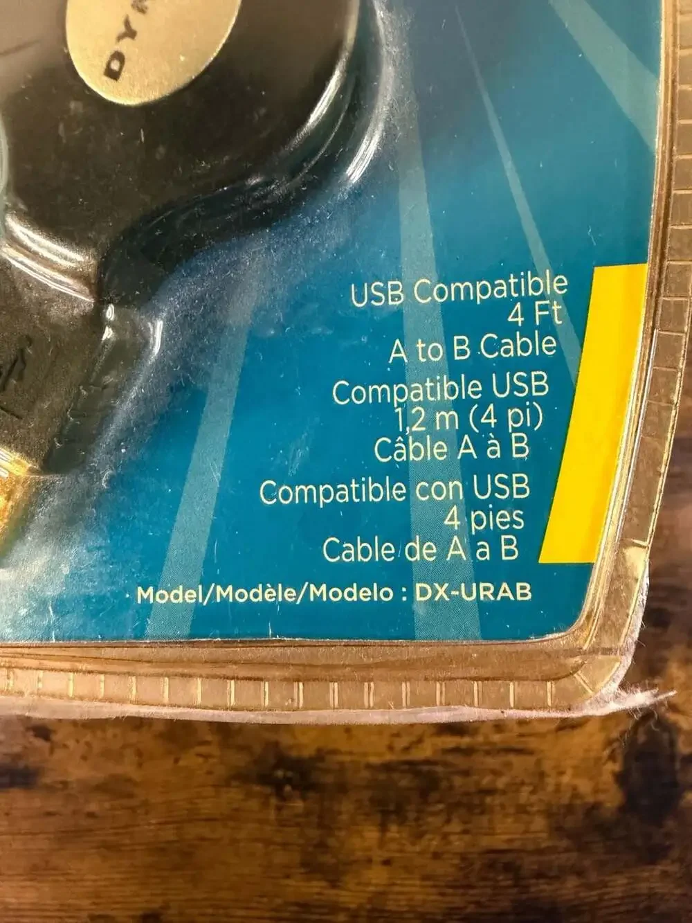 Dynex 4ft Retractable USB A to B Cable DX-URAB